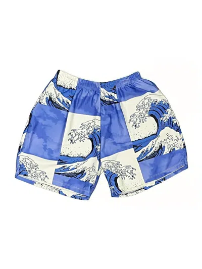 Pre-owned Romwe Board Shorts In Blue