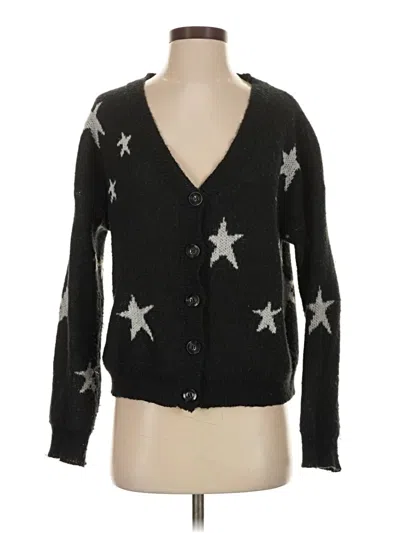 Pre-owned Romwe Cardigan Sweater In Black