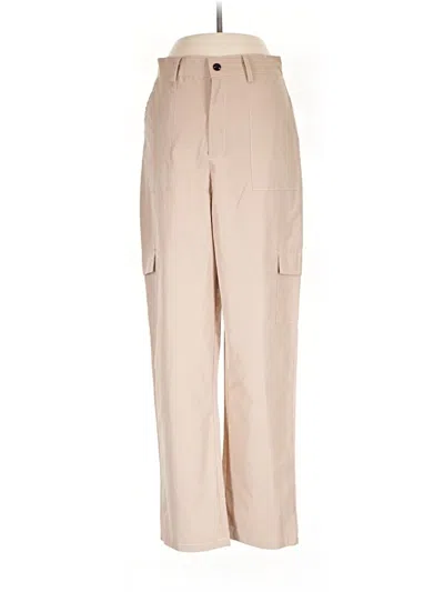 Pre-owned Romwe Cargo Pants In Tan