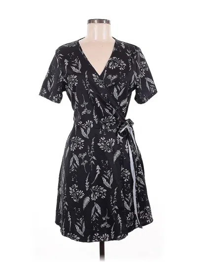 Pre-owned Romwe Casual Dress In Black