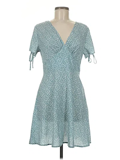 Pre-owned Romwe Casual Dress In Blue