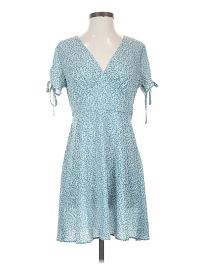 Pre-owned Romwe Casual Dress In Blue