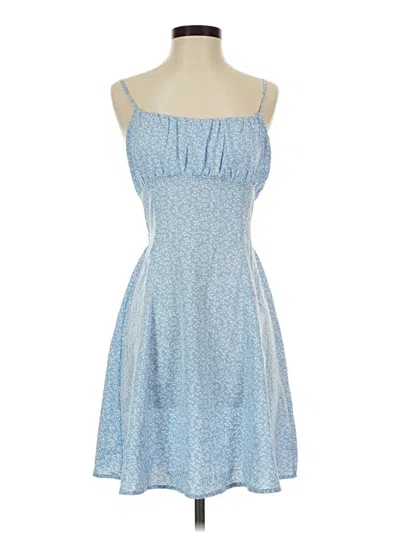 Pre-owned Romwe Casual Dress In Blue