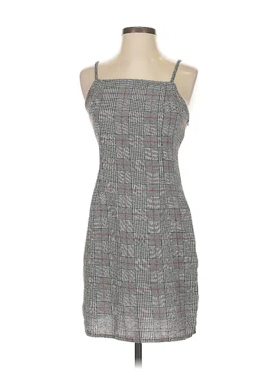 Pre-owned Romwe Casual Dress In Gray