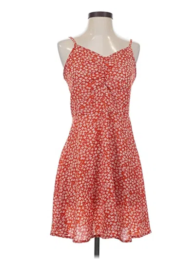 Pre-owned Romwe Casual Dress In Orange