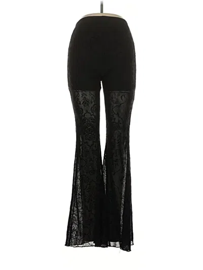 Pre-owned Romwe Casual Pants In Black
