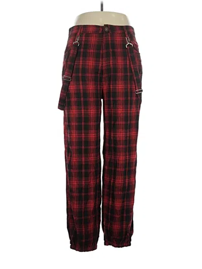 Pre-owned Romwe Casual Pants In Red