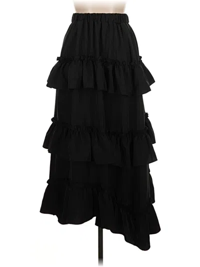 Pre-owned Romwe Casual Skirt In Black