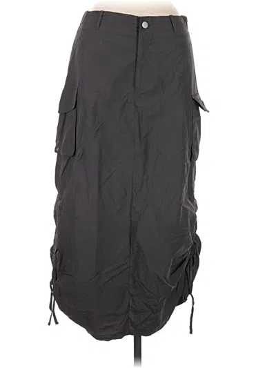 Pre-owned Romwe Casual Skirt In Black