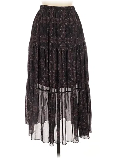 Pre-owned Romwe Casual Skirt In Black