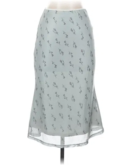 Pre-owned Romwe Casual Skirt In Gray