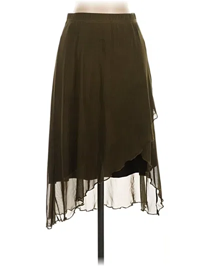 Pre-owned Romwe Casual Skirt In Green