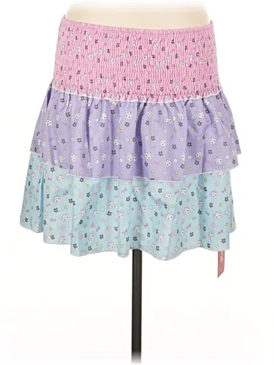 Pre-owned Romwe Casual Skirt In Purple