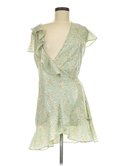 Pre-owned Romwe Cocktail Dress In Green