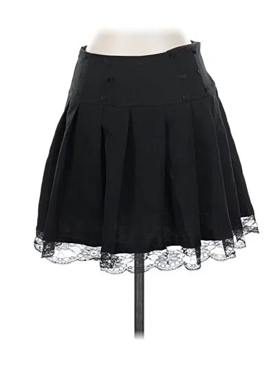 Pre-owned Romwe Formal Skirt In Black