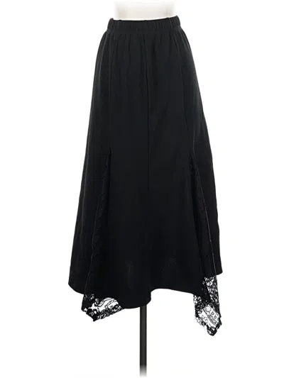 Pre-owned Romwe Formal Skirt In Black