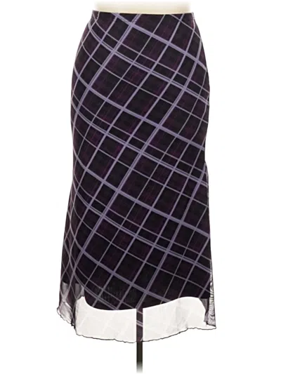 Pre-owned Romwe Formal Skirt In Purple