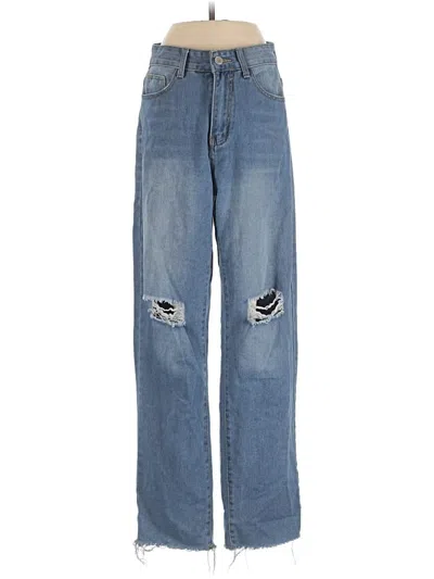 Pre-owned Romwe Jeans In Blue
