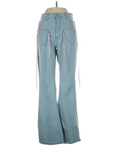 Pre-owned Romwe Jeans In Blue