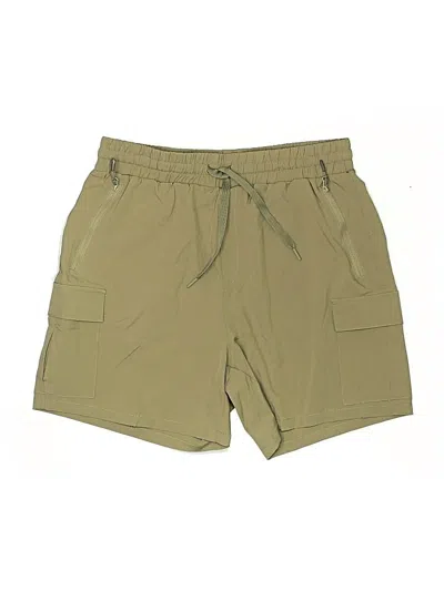 Pre-owned Romwe Khaki Shorts In Tan
