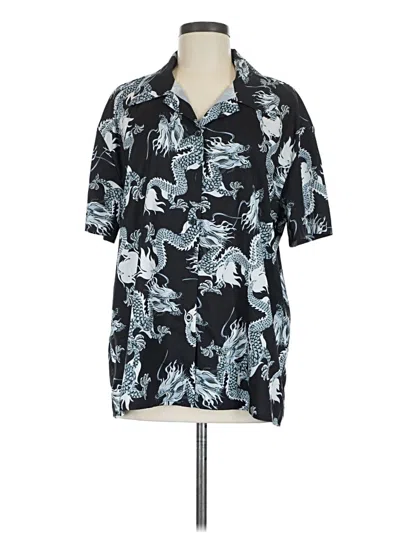 Pre-owned Romwe Kimono In Blue