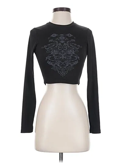 Pre-owned Romwe Long Sleeve Turtleneck In Black