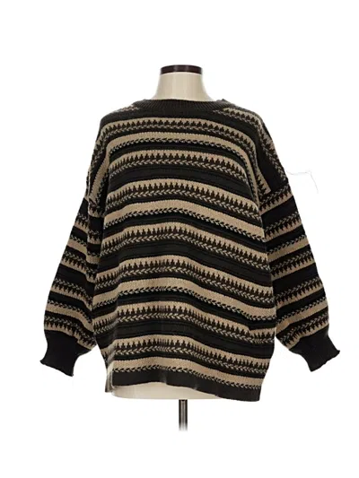 Pre-owned Romwe Pullover Sweater In Black