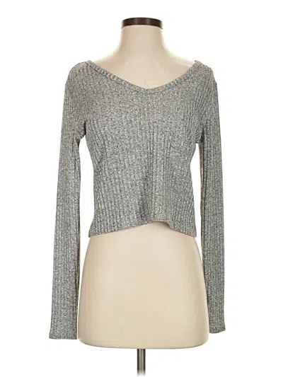 Pre-owned Romwe Pullover Sweater In Gray