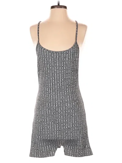 Pre-owned Romwe Romper In Gray