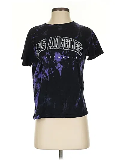 Pre-owned Romwe Short Sleeve T-shirt In Purple