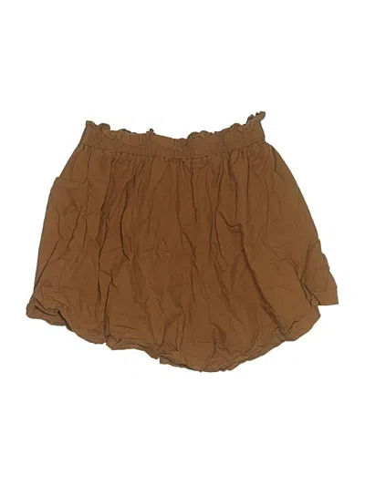 Pre-owned Romwe Shorts In Brown