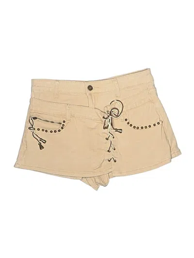 Pre-owned Romwe Shorts In Tan