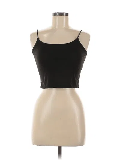 Pre-owned Romwe Sleeveless Top Black Halter Neckline Tops