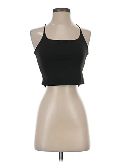 Pre-owned Romwe Sleeveless Top Black Halter Neckline Tops