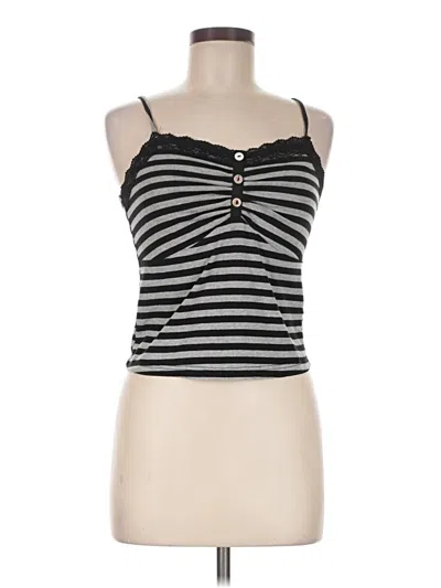 Pre-owned Romwe Sleeveless Top Black Sweetheart Neckline Tops