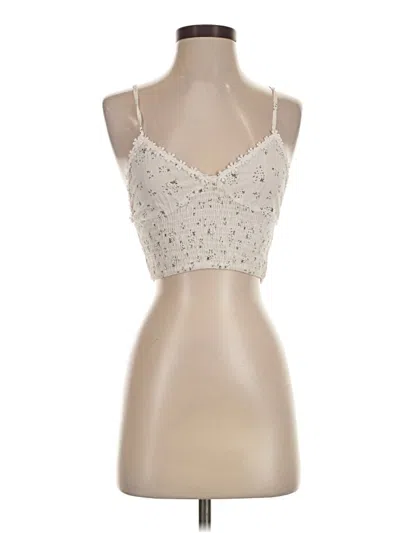 Pre-owned Romwe Sleeveless Top Ivory Sweetheart Neckline Tops