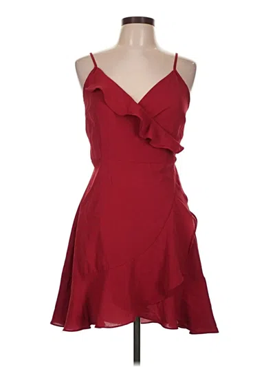 Pre-owned Romwe Sleeveless Top Red Strapless Neckline Tops