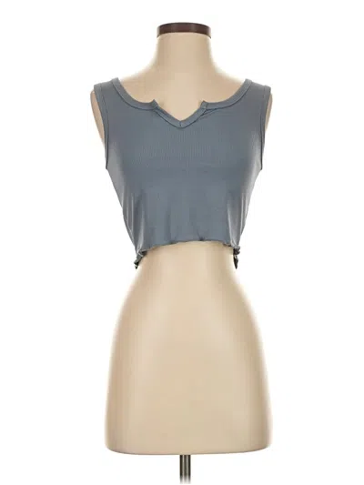 Pre-owned Romwe Sleeveless T-shirt In Gray