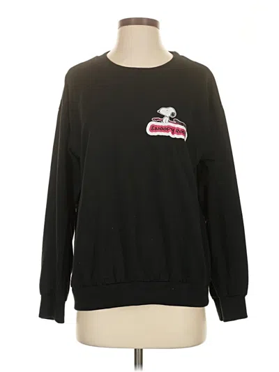 Pre-owned Romwe Sweatshirt In Black