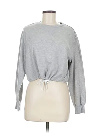 Pre-owned Romwe Sweatshirt In Gray