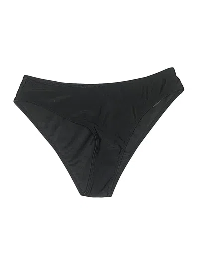 Pre-owned Romwe Swimsuit Bottoms In Black