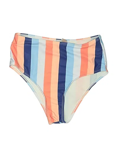 Pre-owned Romwe Swimsuit Bottoms In Blue