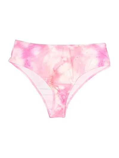 Pre-owned Romwe Swimsuit Bottoms In Pink