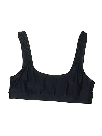 Pre-owned Romwe Swimsuit Top Black Swimwear