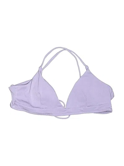 Pre-owned Romwe Swimsuit Top Purple Swimwear