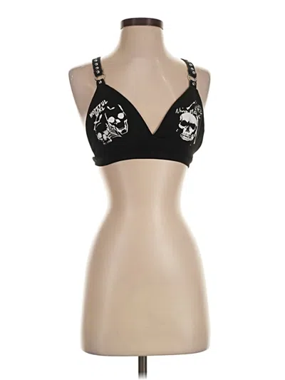 Pre-owned Romwe Tank Top Black Halter Neckline Tops