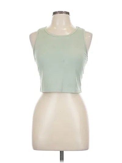 Pre-owned Romwe Tank Top Green Halter Neckline Tops