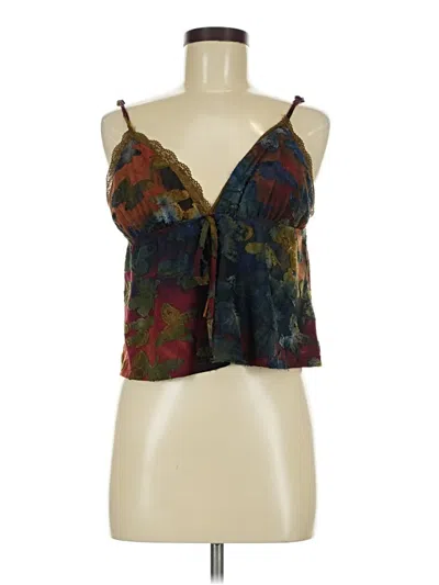 Pre-owned Romwe Tank Top Green Halter Neckline Tops