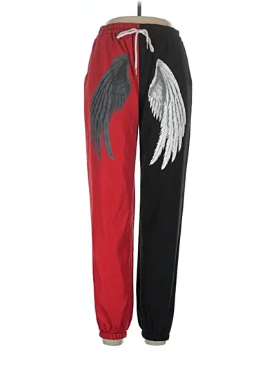 Pre-owned Romwe Track Pants In Red