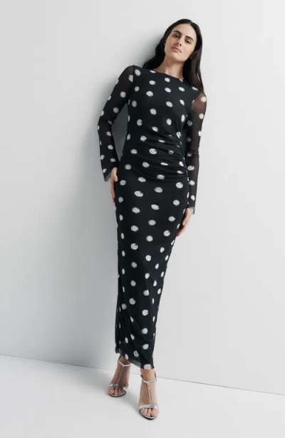 Romy Clara Mesh Dress In Black